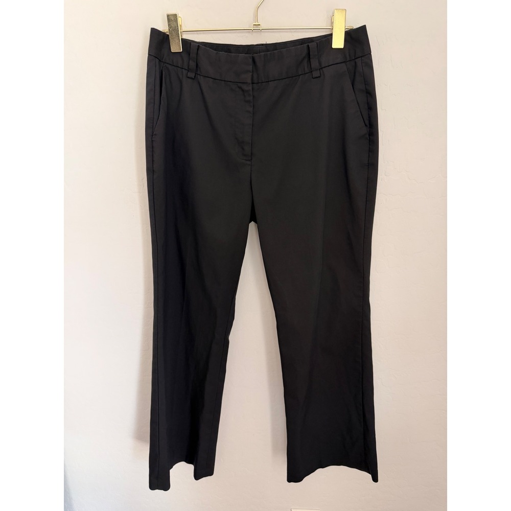 Talbots Heritage Petites Black Dress Pants Straight Leg Trousers Size 12P 27in